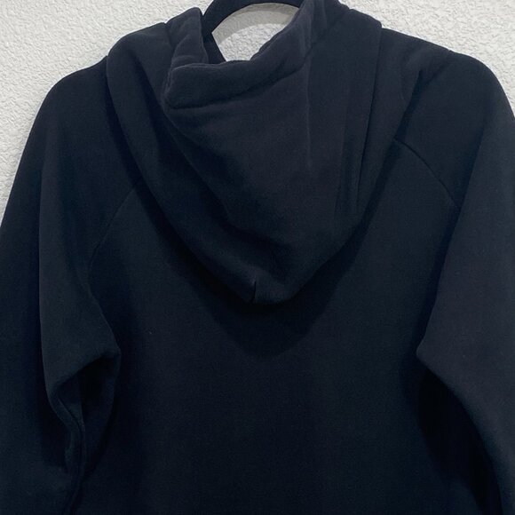 NUTEXROL Black Oversized Hoodie Dress with Long Sleeves and Side Pockets - Small - Picture 5 of 8